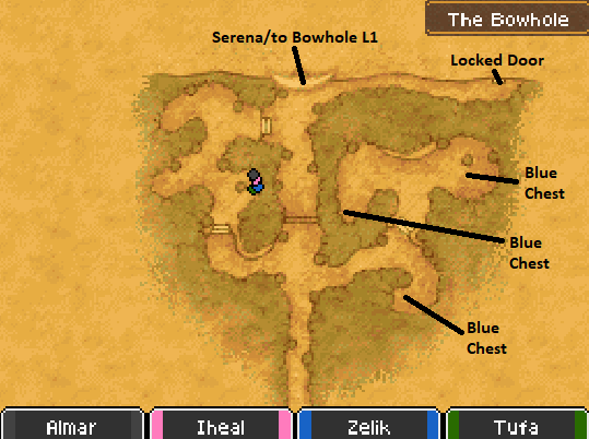 The Bowhole Map Locations